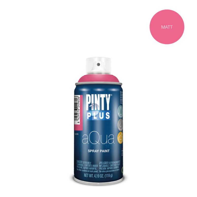 Farba wodna dekoracyjna w spray PintyPlus Aqua czerwony pastelowy 0.15L