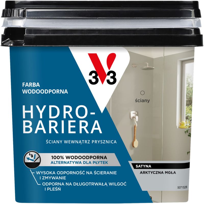 Farba wodoodporna V33 Hydro-Bariera arktyczna mgła 0,75 l