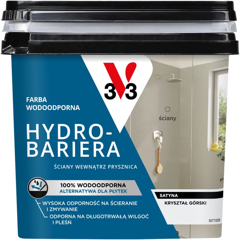 Farba wodoodporna V33 Hydro-Bariera kryształ górski 0,75 l