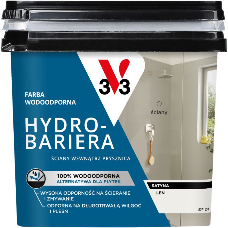 Farba wodoodporna V33 Hydro-Bariera len 0,75 l