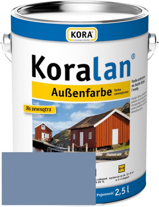 Farba zewnętrzna RSCBis Koralan AF kryjąca błękitnoszara 2,5 l 1 szt.