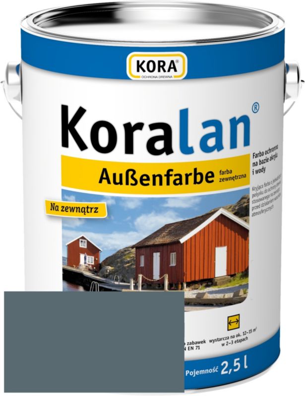 Farba zewnętrzna RSCBis Koralan AF kryjąca ciemnoszara 2,5 l