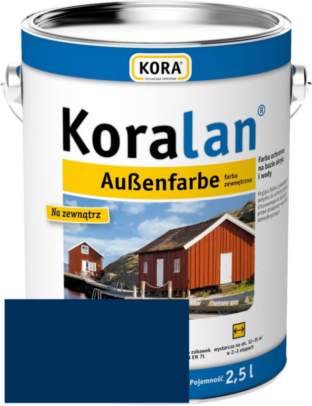 Farba zewnętrzna RSCBis Koralan AF kryjąca niebieski kobaltowy 2,5 l 1 szt.