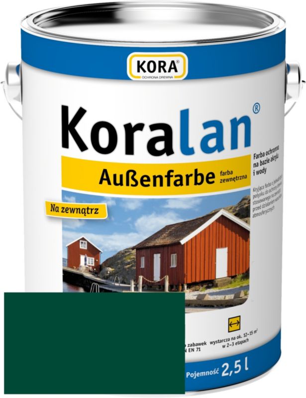 Farba zewnętrzna RSCBis Koralan AF kryjąca zielony mech 2,5 l 1 szt.