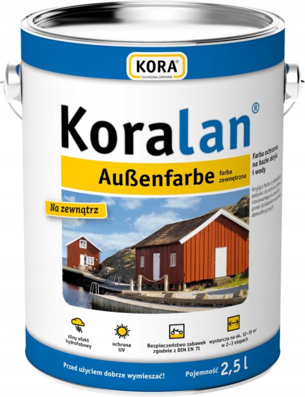 Farba zewnętrzna RSCBis Koralan kryjąca zielona akrylowa do drewna 2,5 l 1 szt.