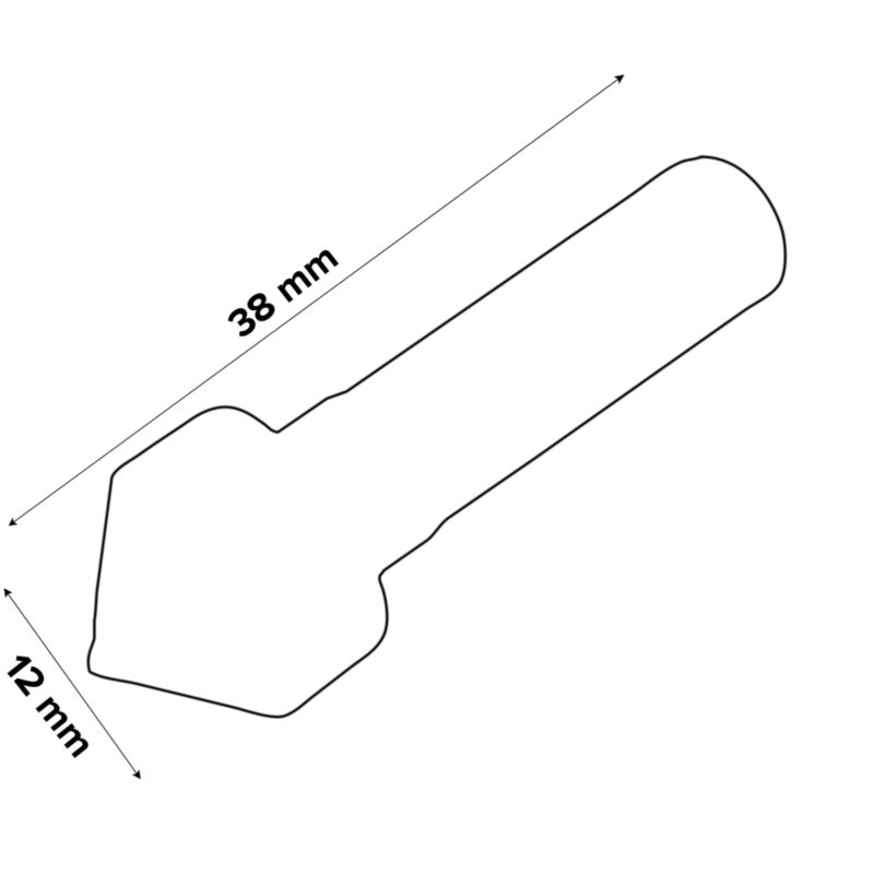 Fazownik do drewna Universal fit 12 x 38 mm