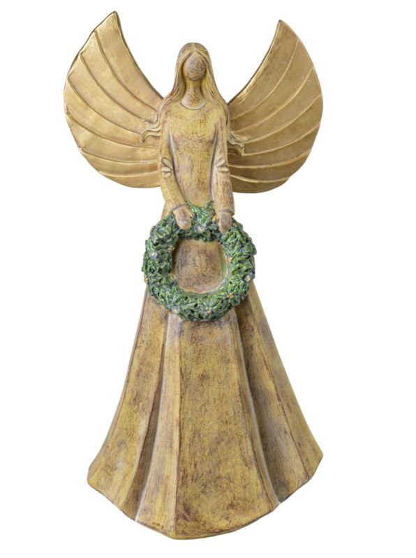 Figura anioł LED Santa Lila 20x13x40cm biały 1szt