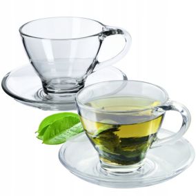 Filiżanki KADAX Ze Spodkiem Do Kawy Herbaty 200ml 2szt.