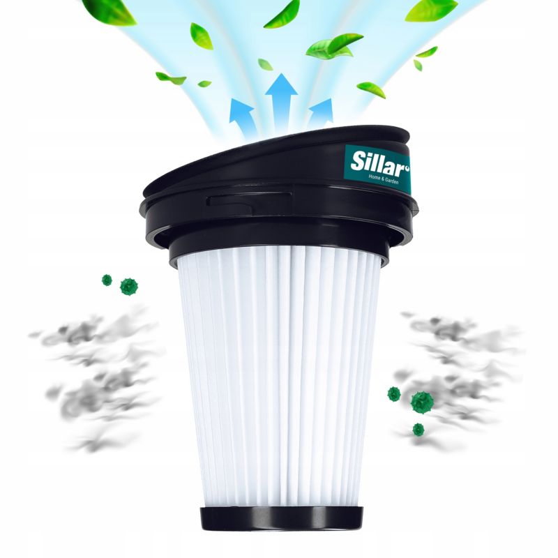 Filtr do odkurzacza, Sillar, HEPA, do odkurzaczy pionowych, kompatybilny z Gorenje, ETA, Grundig, zamiennik, 2szt