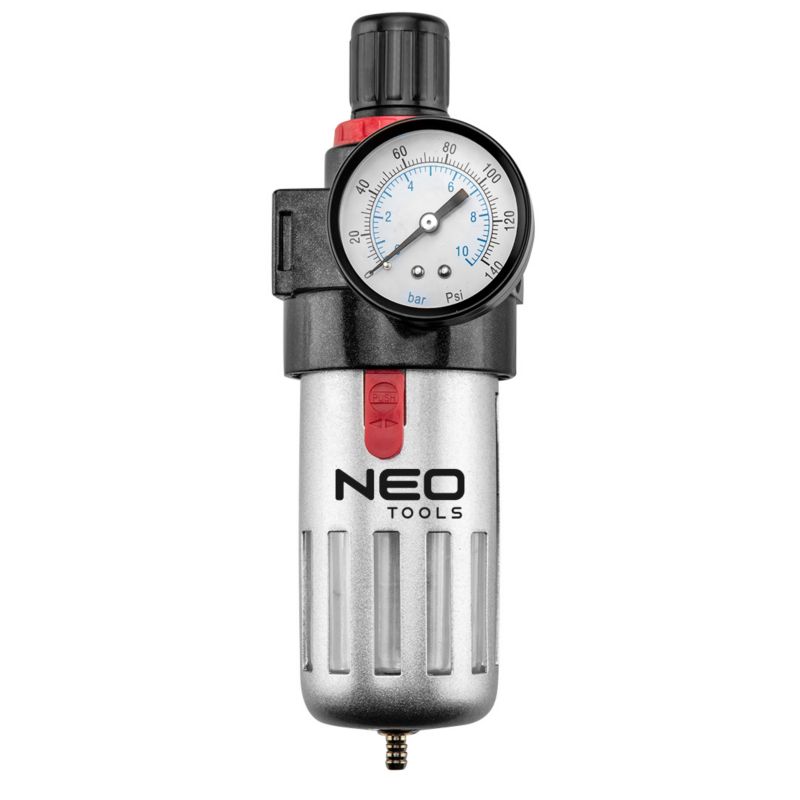 Filtr odwadniacz z reduktorem NEO TOOLS 1/2", metalowa obudowa 1 szt