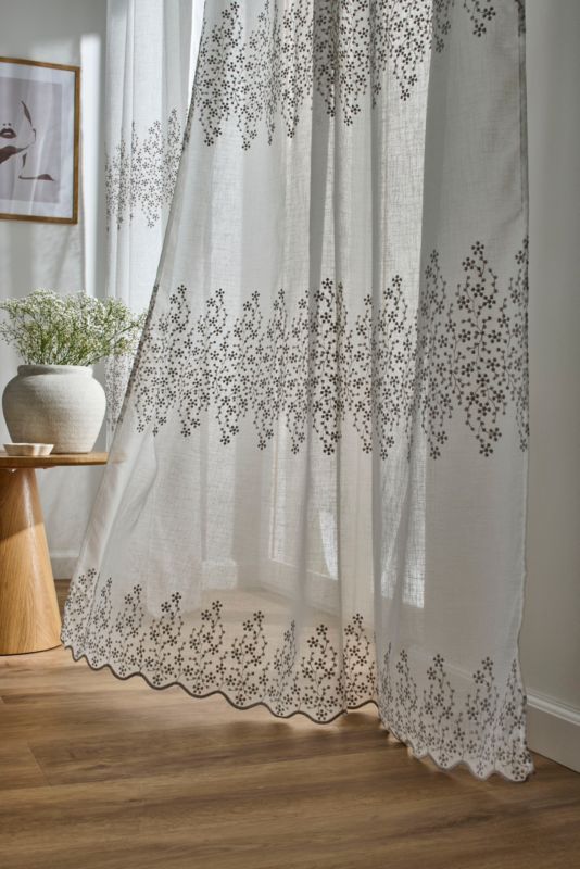 Firana Alabama 140 x 280 cm biało-beżowa