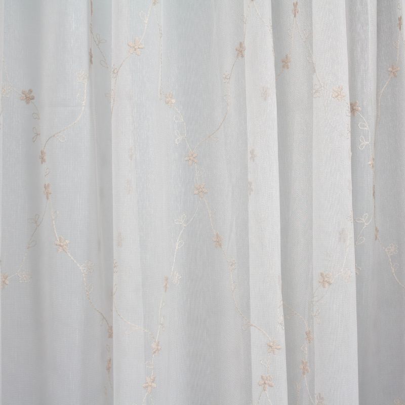 Firana Berlin 140 x 280 cm haft kremowo-beżowa