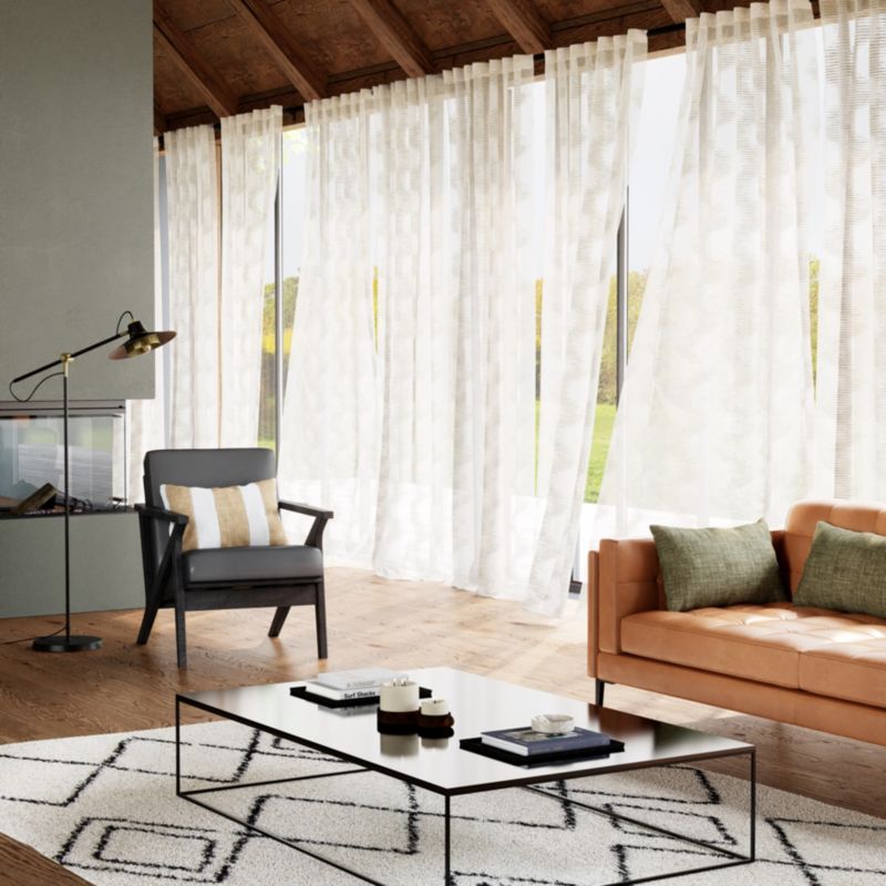 Firana GoodHome Flame 140 x 300 cm biała