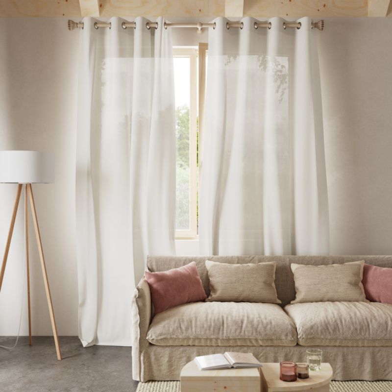 Firana GoodHome Kymbe 140 x 260 cm złamana biel