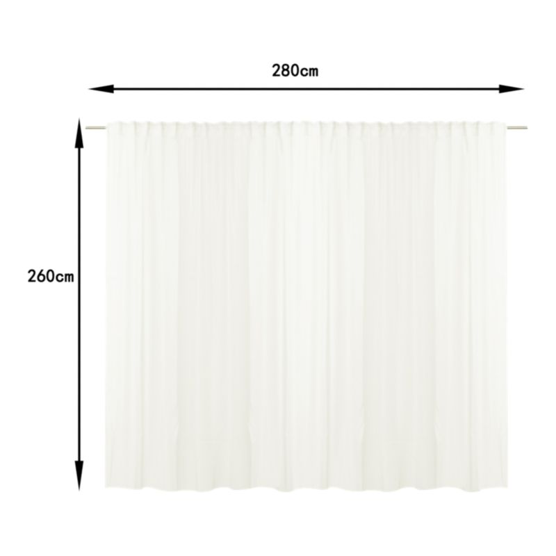 Firana GoodHome Kymbe 280 x 260 biała