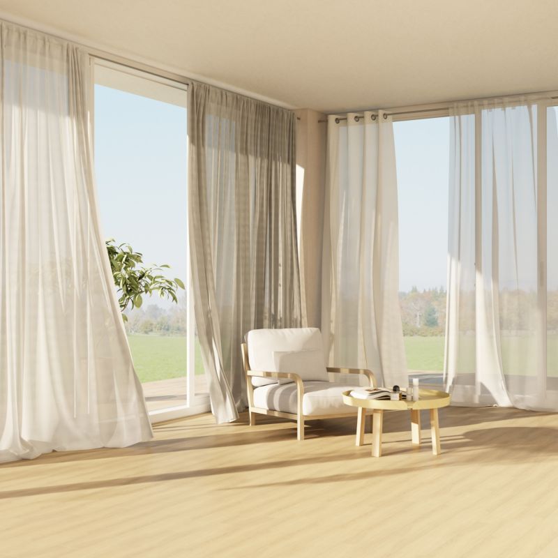 Firana GoodHome Kymbe 280 x 260 biała