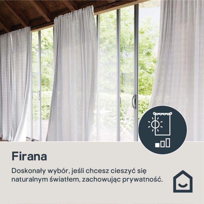 Firana GoodHome Kymbe 280 x 260 cm jasnoszara