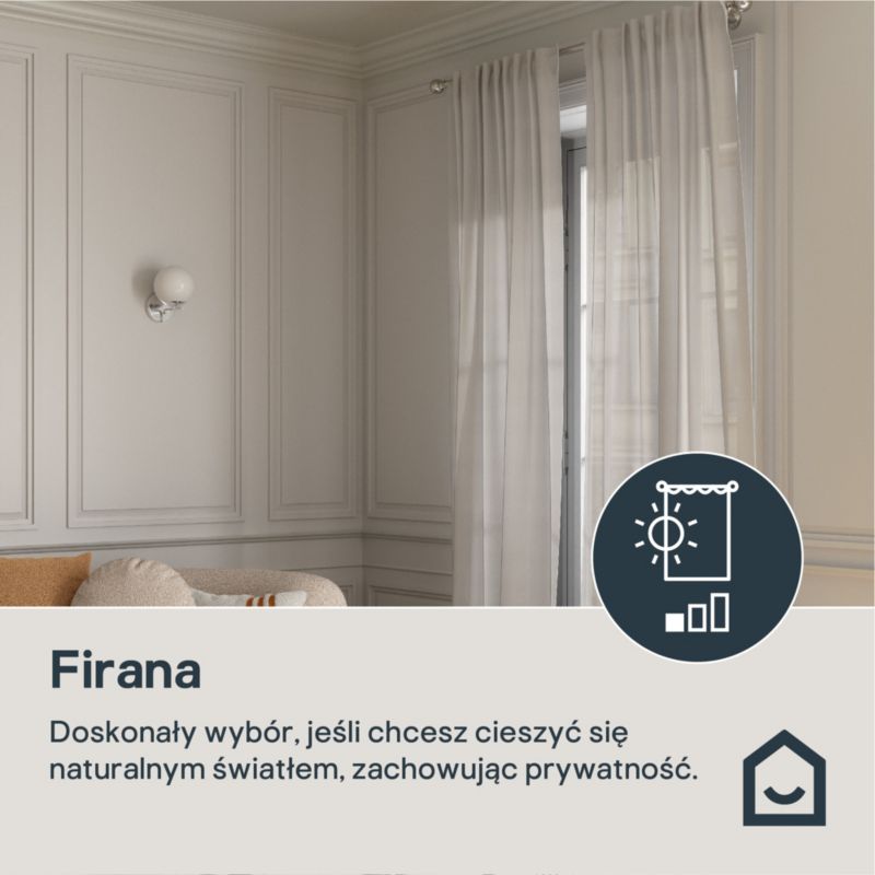 Firana GoodHome Kymbe 280 x 260 cm len