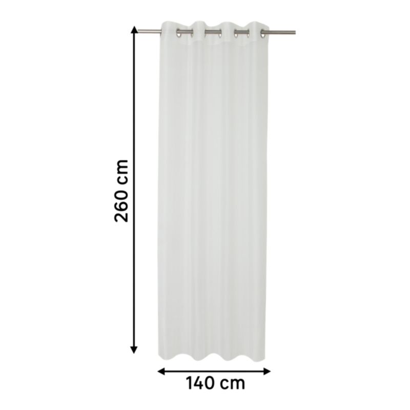 Firana GoodHome Mesh 140 x 300 biała