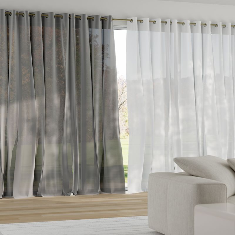 Firana GoodHome Mesh 140 x 300 biała