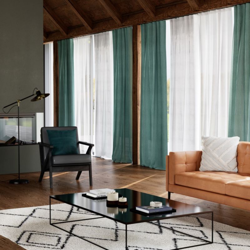 Firana GoodHome Tongi len 300 x 300 cm biała