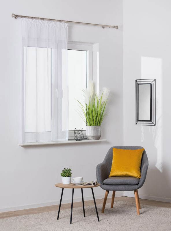 Firana na taśmie Sofia 140 x 160 cm biała