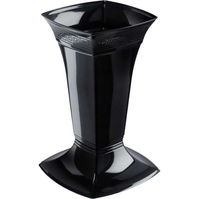 Flakon Cmentarny KADAX Wazon Grób Nagrobny 30cm Czarny 1 szt.