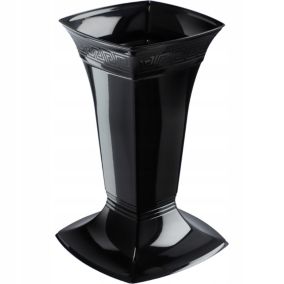 Flakon Cmentarny KADAX Wazon Grób Nagrobny 30cm Czarny 1 szt.