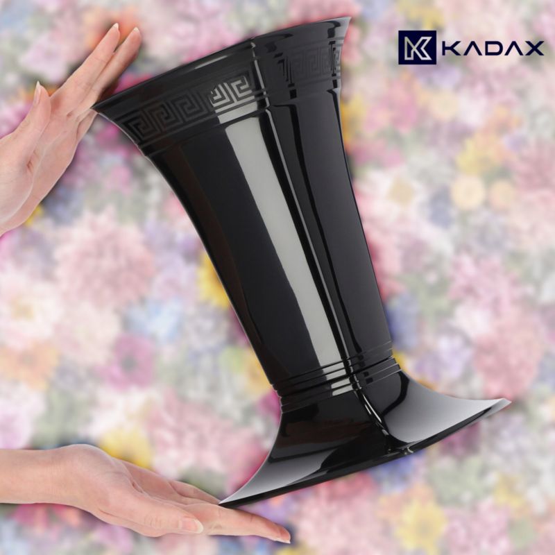 Flakon Cmentarny KADAX Wazon Grób Nagrobny 30cm Czarny 1 szt.