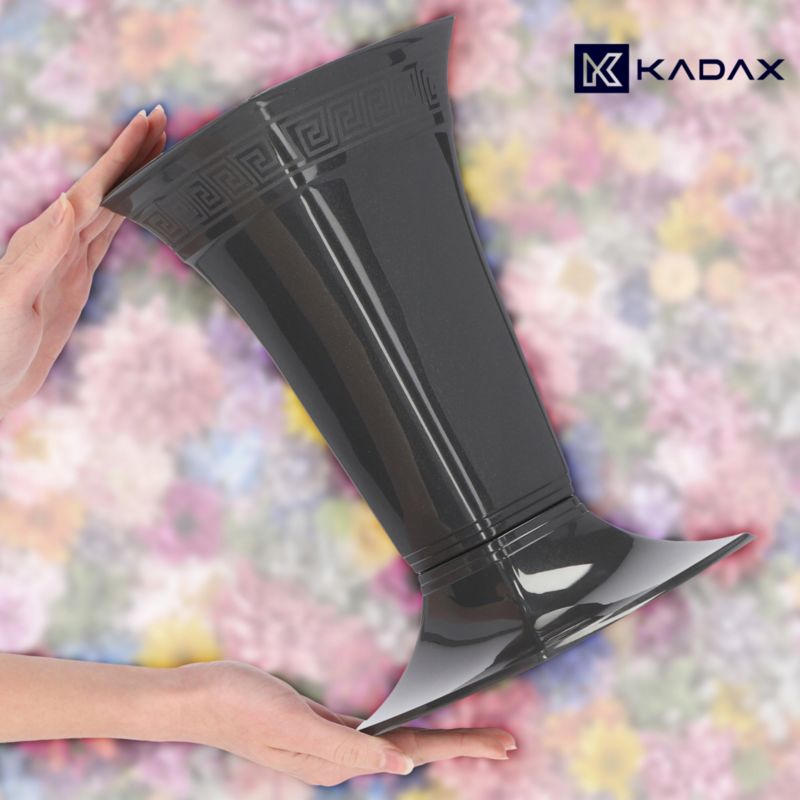 Flakon Cmentarny KADAX Wazon Grób Nagrobny 30cm Grafit 1 szt.
