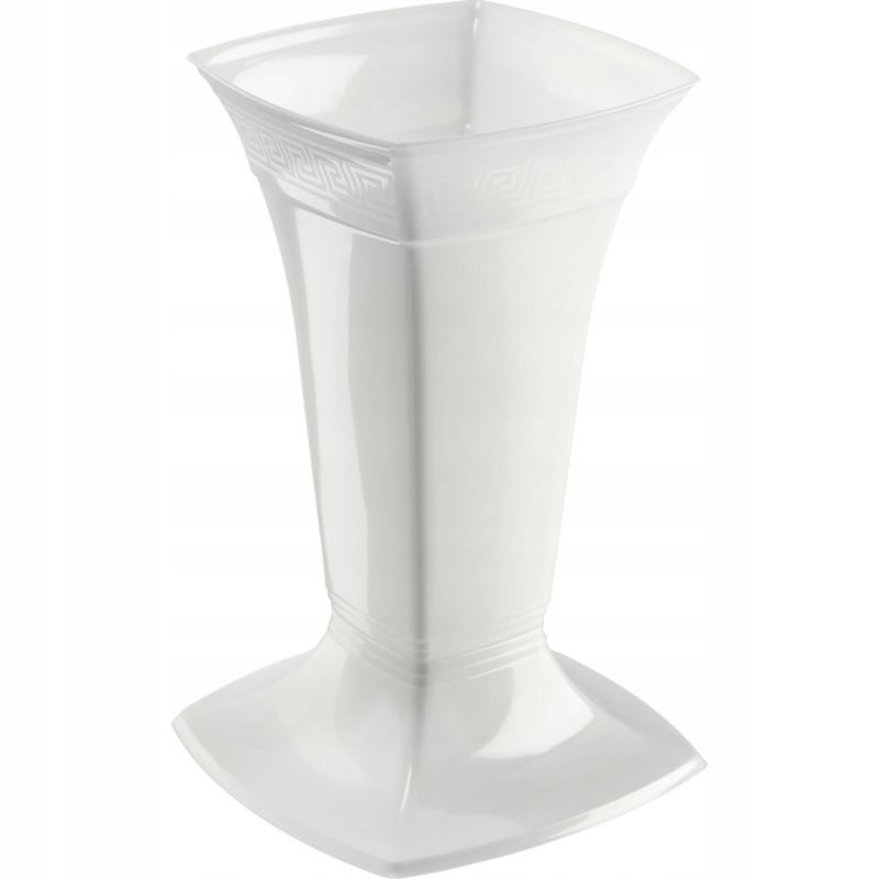 Flakon Cmentarny KADAX Wazon Na cmentarz Grób Nagrobek 30cm Biały 1 szt.