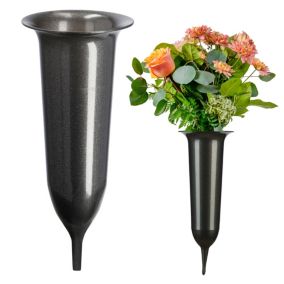 Flakon KADAX Na cmentarz Wbijany 23cm Na Kwiaty Grafit 1 szt.