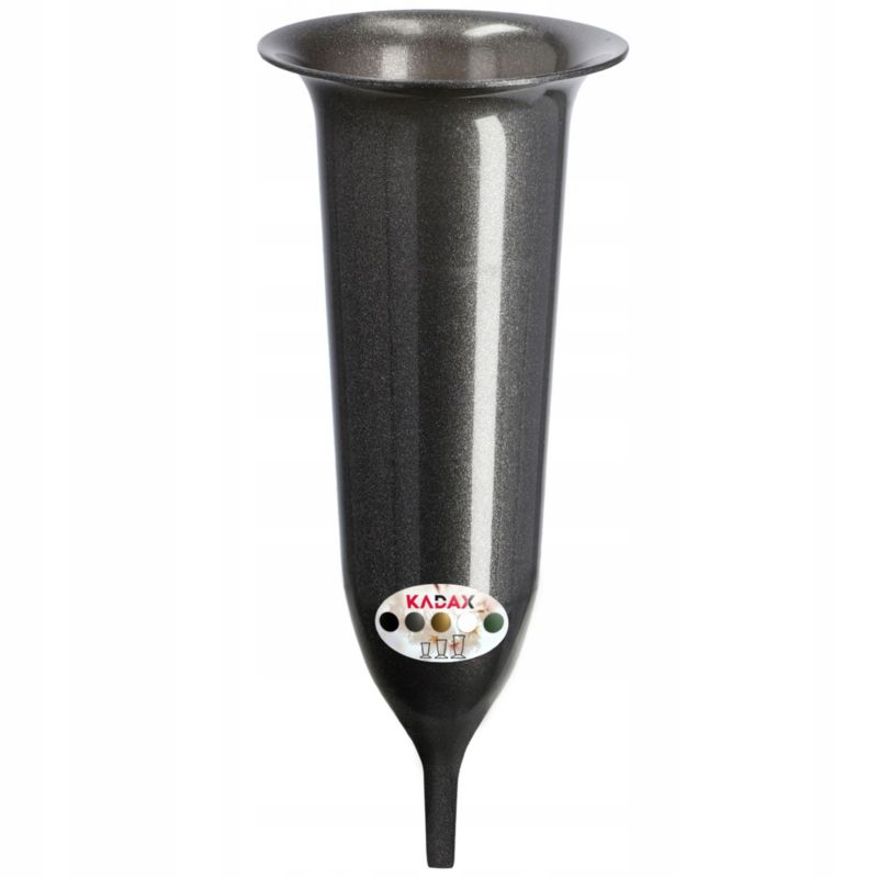 Flakon KADAX Na cmentarz Wbijany 23cm Na Kwiaty Grafit 1 szt.