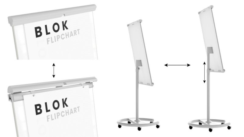 Flipchart suchościeralny magnetyczny ALLboards 100x70 cm premium 1 szt.