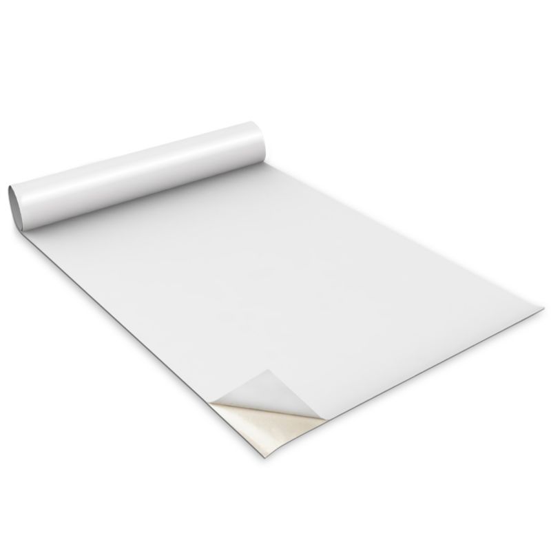 Folia Dekoracyjna Na Meble Wallfluent 100x50 cm Kolor Biały Odporna Folia Samoprzylepna Mat 1 rol.