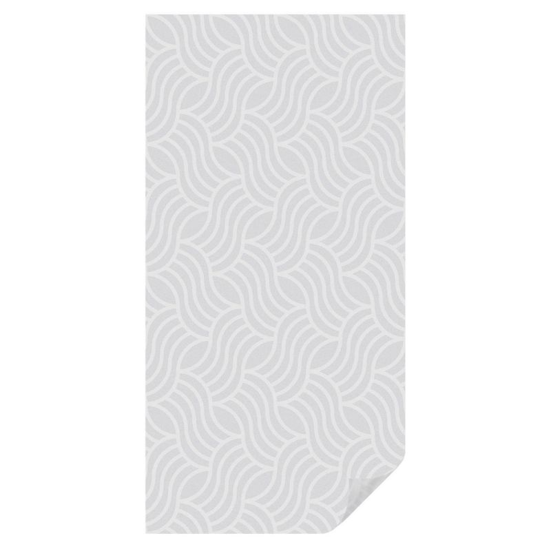 Folia Dekoracyjna na Szybę Tulup 50x100 cm Witraż Samoprzylepny Geometryczne fale relaksu 1 rol.