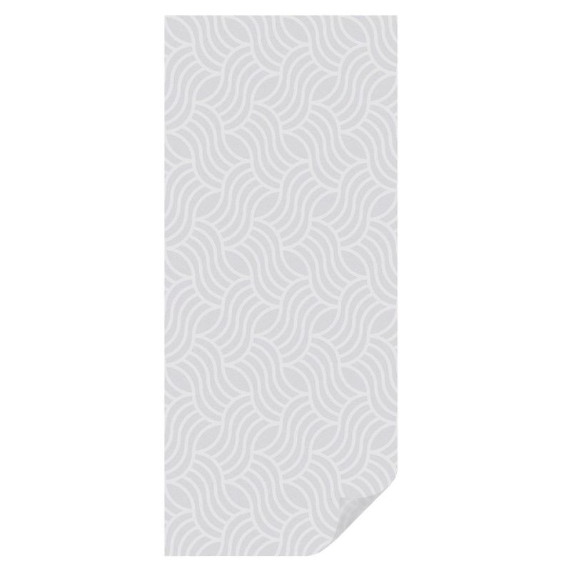 Folia Dekoracyjna na Szybę Tulup 50x116 cm Witraż Samoprzylepny Geometryczne fale relaksu 1 rol.