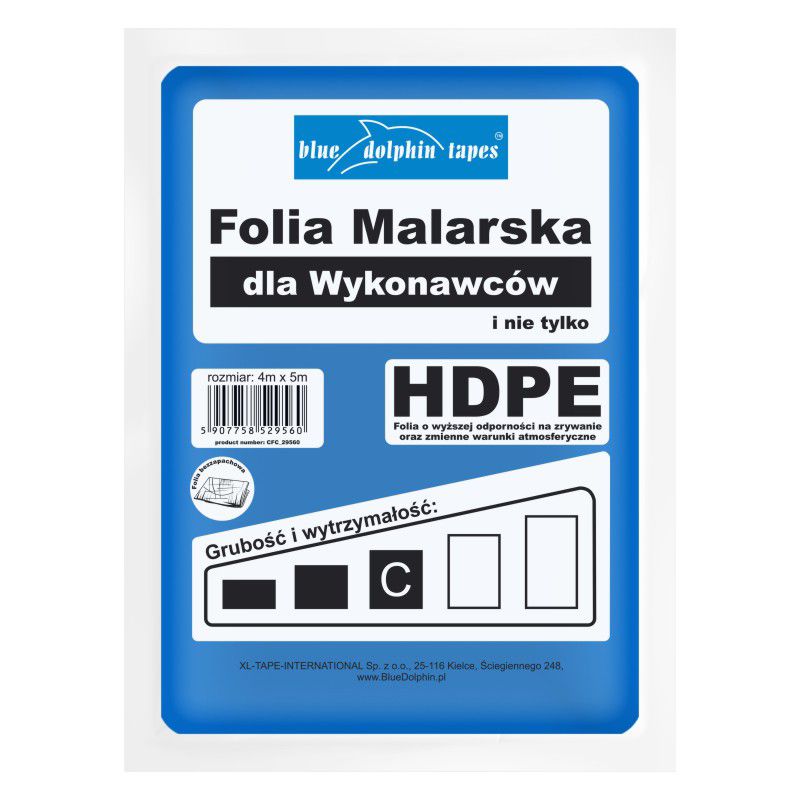Folia HDPE dla wykonawców, Blue Dolphin, Wariant C