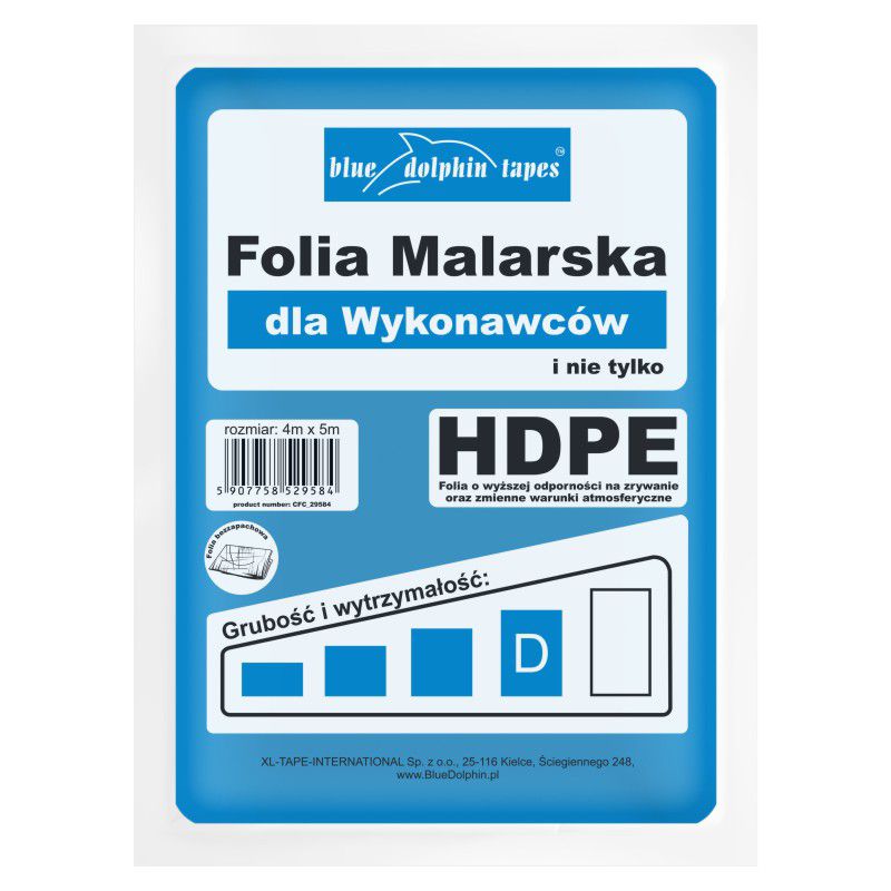 Folia HDPE dla wykonawców, Blue Dolphin, Wariant D