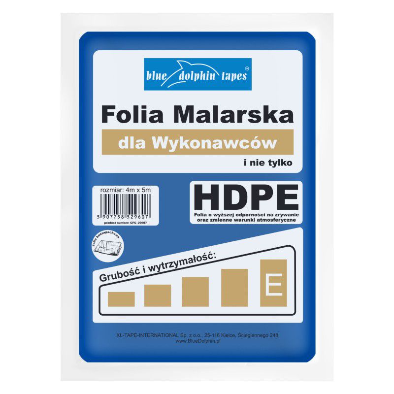 Folia HDPE dla wykonawców, Blue Dolphin, Wariant E