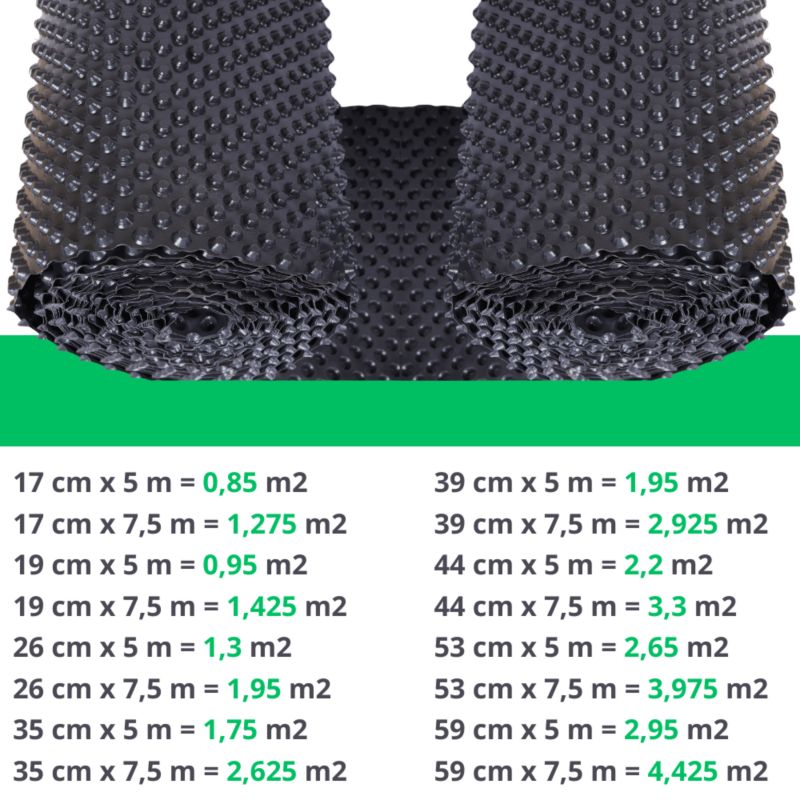 Folia kubełkowa do grządek z nadstawek MODO24 ochrona desek 59 cm 2,7 m 1 szt.