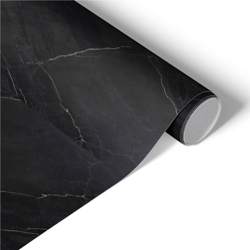 Folia Meblowa Tulup 75x150 cm Czarny marmur Okleina Na Biurko I Regał 1 rol.