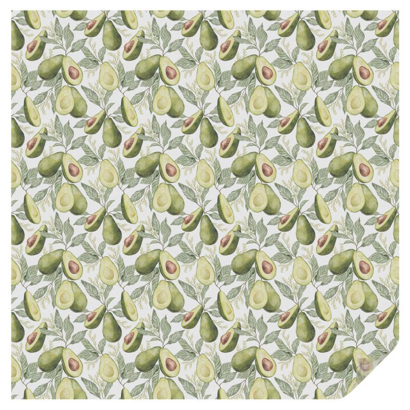 Folia Witrażowa Tulup 100x100 cm Samoprzylepna na Okno Delikatny awokadowy wzór 1 rol.