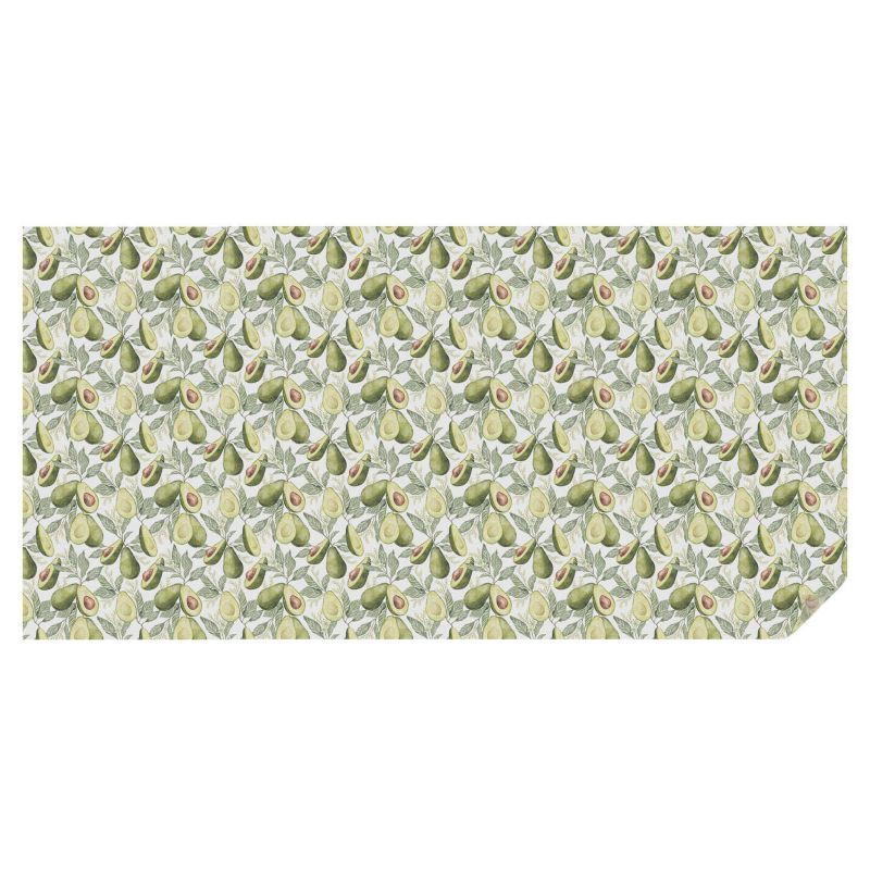 Folia Witrażowa Tulup 200x100 cm Samoprzylepna na Okno Delikatny awokadowy wzór 1 rol.