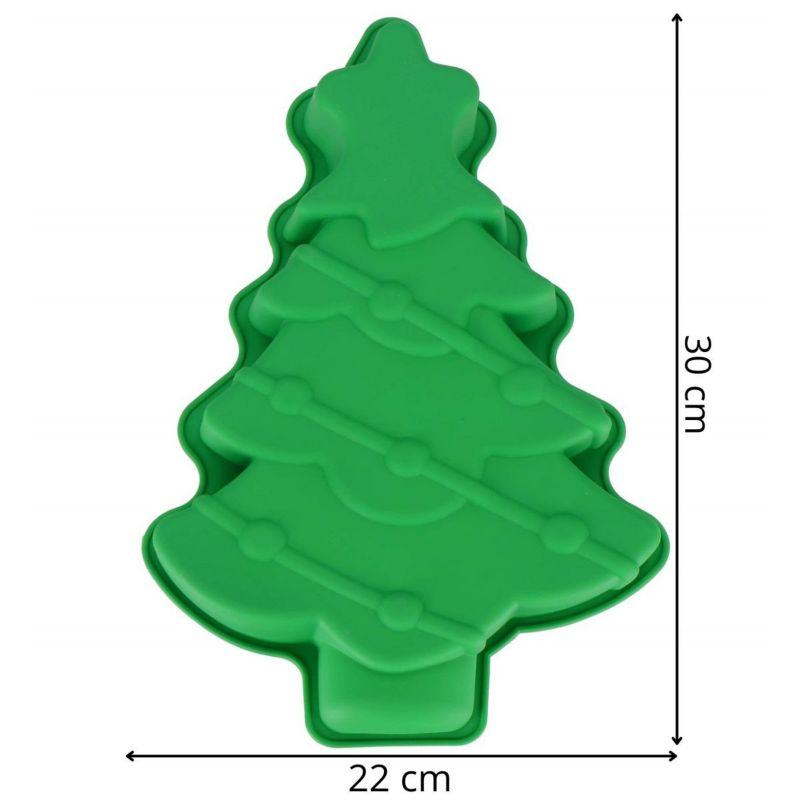 Foremka do pierników i ciastek świątecznych, Springos, silikonowa choinka 1 szt.