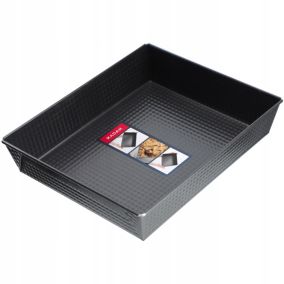 Forma Do Pieczenia KADAX Blacha Ciasta Nieprzywieralna Prostokątna 30x25x6 Czarny 1 szt.