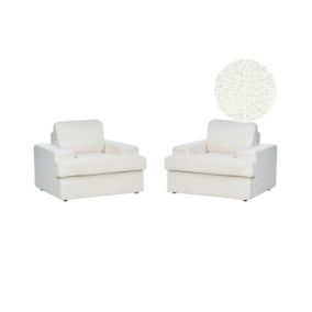 Fotel Alla Boucle Złamana biel 1 kpl