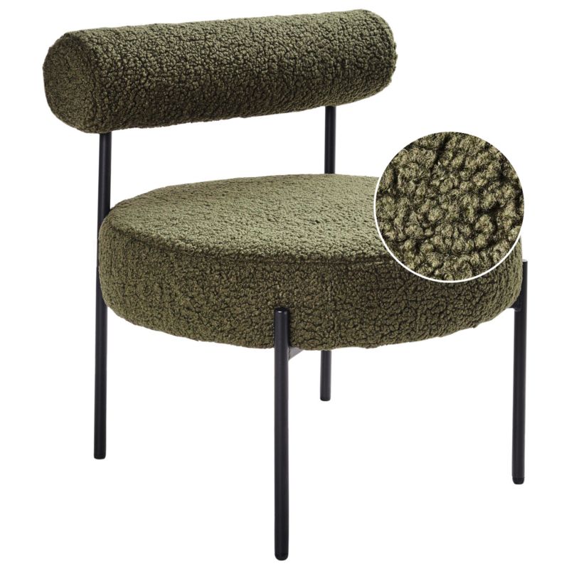 Fotel Alpha Boucle Zielony 1 szt.