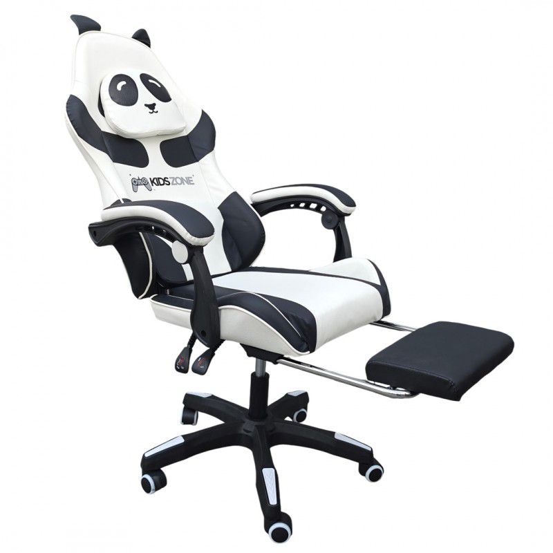 Fotel Artdesign gamingowy panda obrotowy  z podnóżkiem i z masażerem 1 szt.