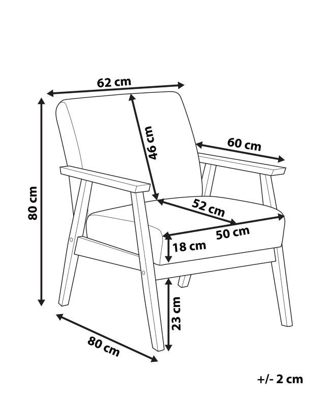 Fotel Asnes Tapicerowany Jasnoszary 1 szt.